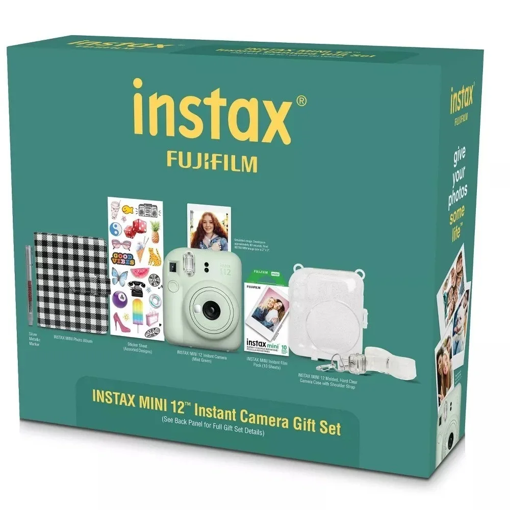 New Fujifilm Instax Mini 12 Holiday Bundle Instant Film Camera Photo Printer Set